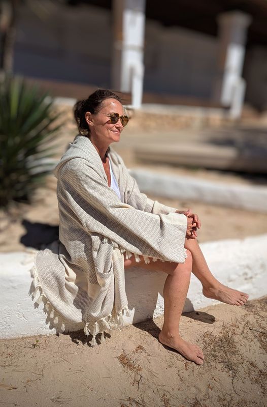 BOHO Cardigan beige