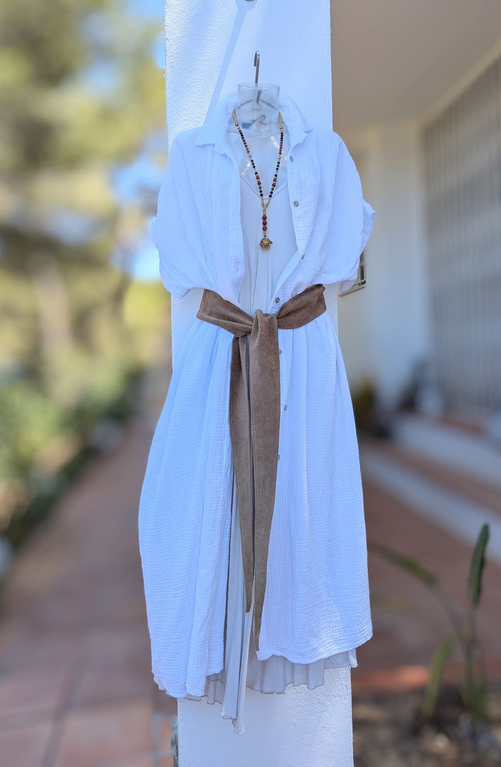 Musselin Oversize Kleid/Kimono