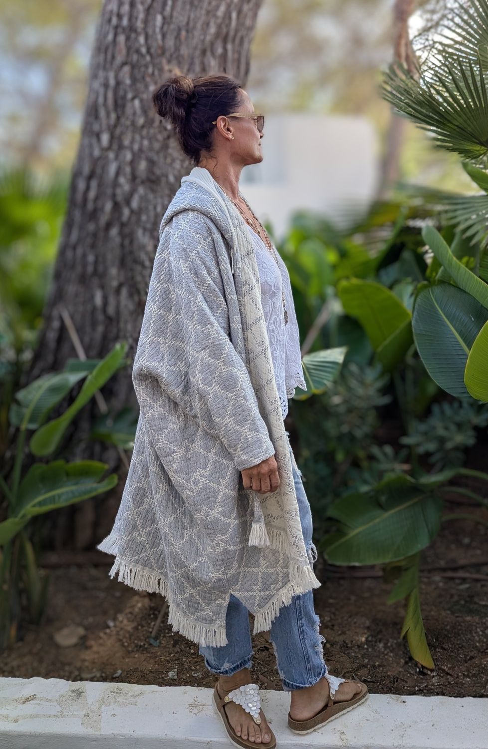 Musselin Oversize Mantel 