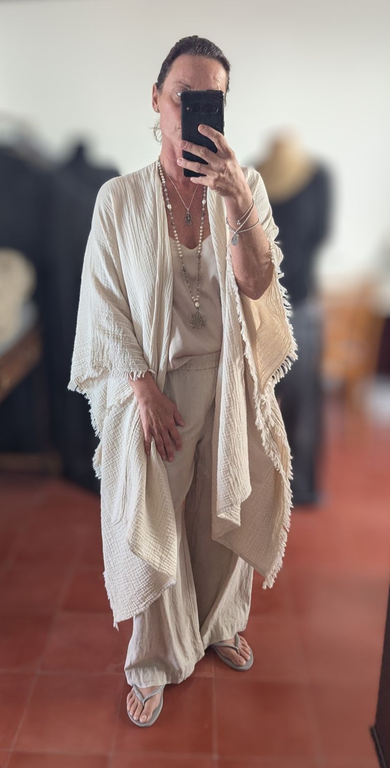 Oversize Kimono Musselin Oversize Kimono Musselin