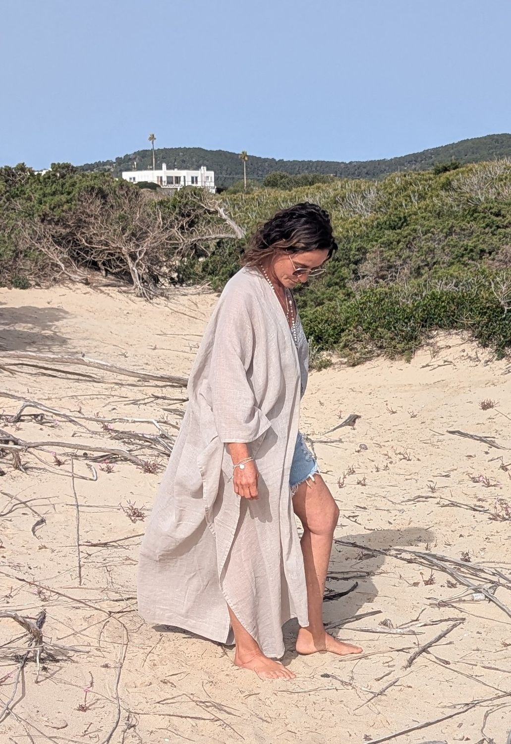 Oversize Leinenkimono beige Oversize Leinenkimono beige