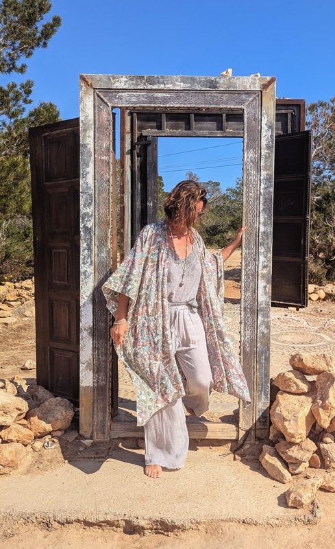 Oversize Seidenkimono Paisley 