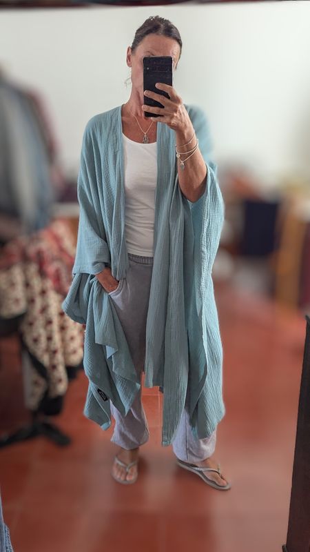 Oversize Musselin Kimono 