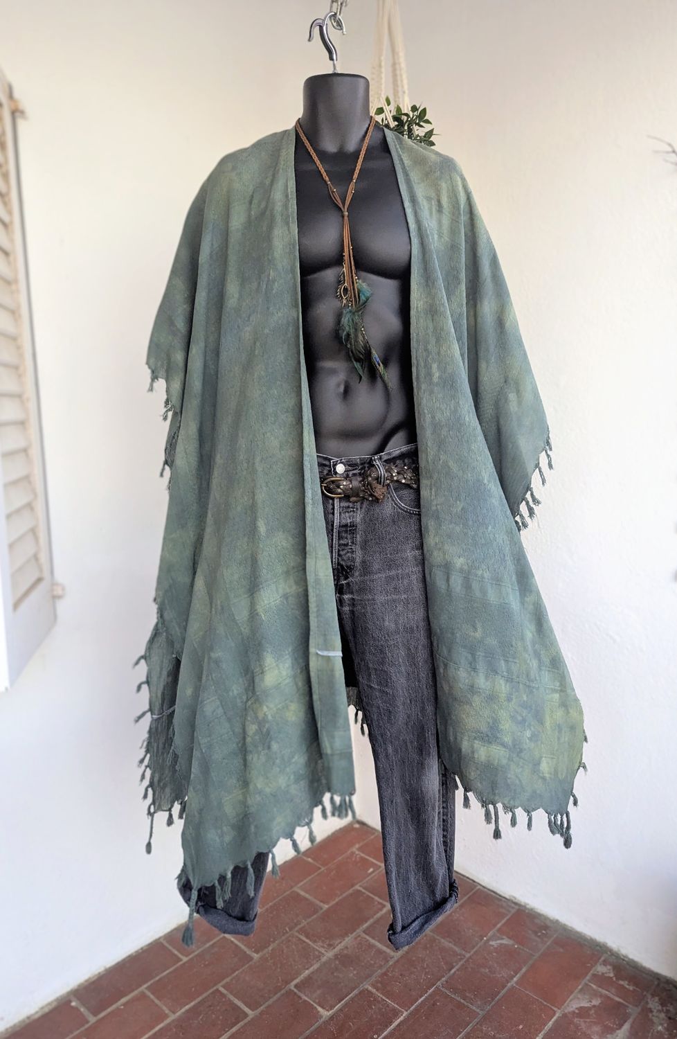 Batik-Kimono grün NAMASTE Batik-Kimono grün NAMASTE