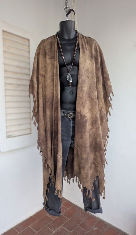 Batik-Kimono braun/beige