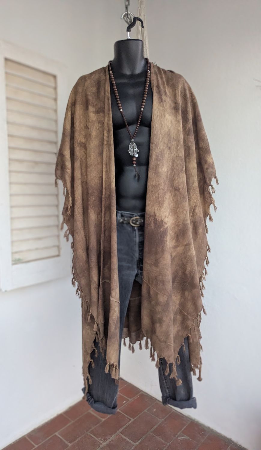 Batik-Kimono braun/beige Batik-Kimono braun/beige