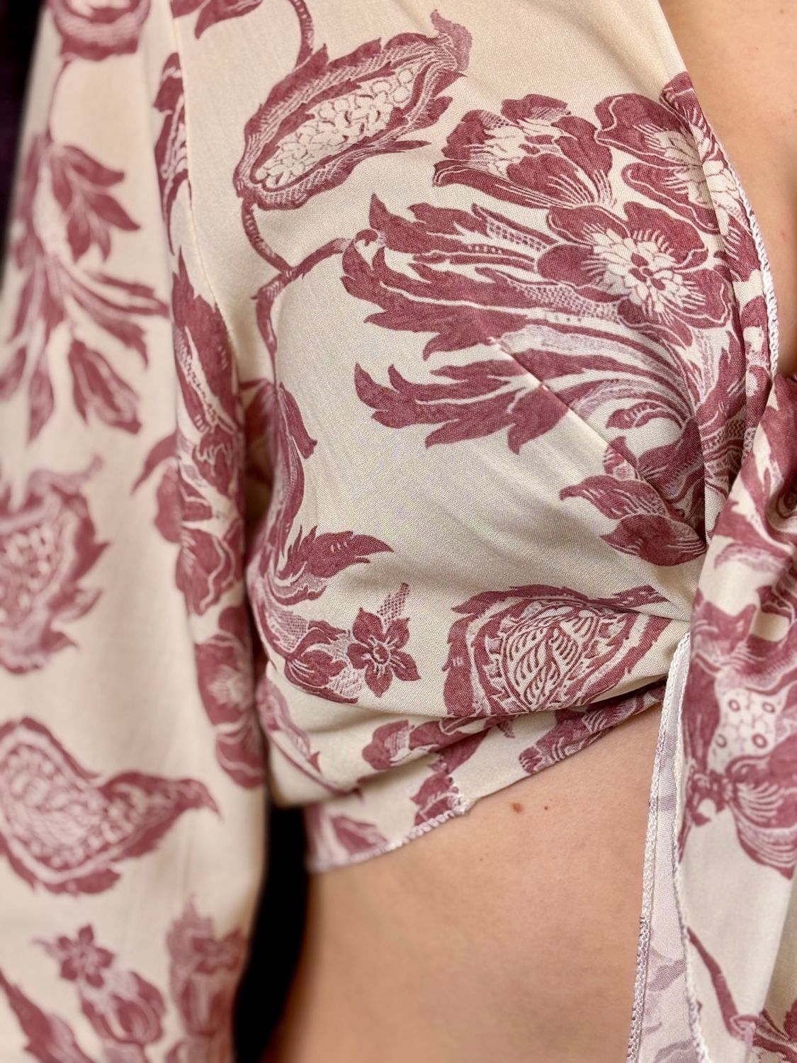 Top fiori rosa