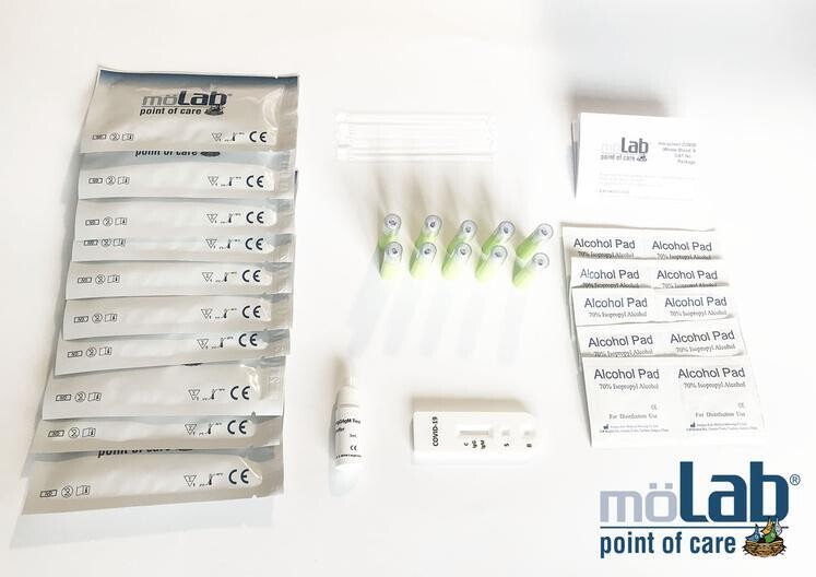 MO LAB Antibody COVID-19 Test Kit (Box of 10 Tests)