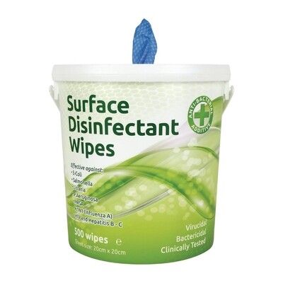 EcoTech Disinfectant Surface Wipes Bucket (500 Wipes)