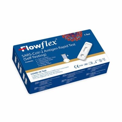 FlowFlex Bulk Box of 300 NASAL Single Antigen Test Kits (€2.25 p/test)