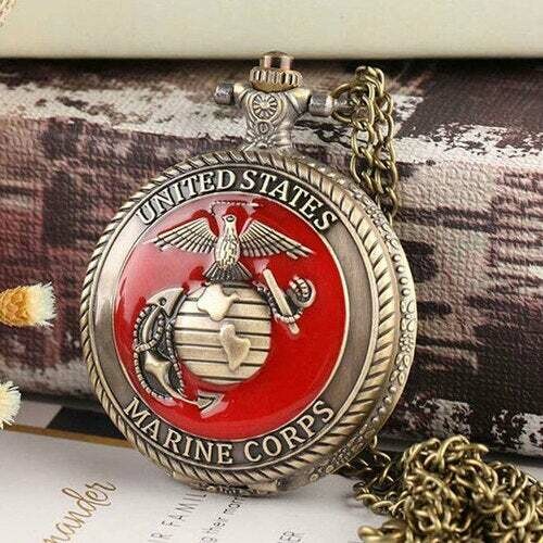 UNITED STATES MARINE CORPS POCKET WATCH