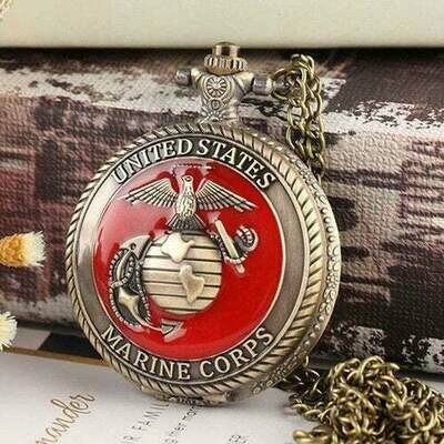 UNITED STATES MARINE CORPS POCKET WATCH