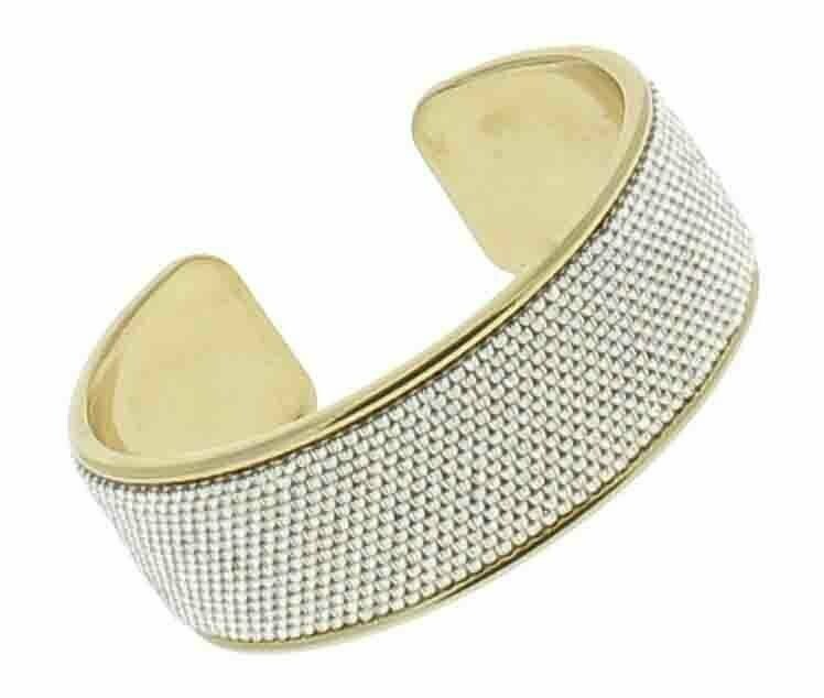 Bracelet jonc et perles tissées