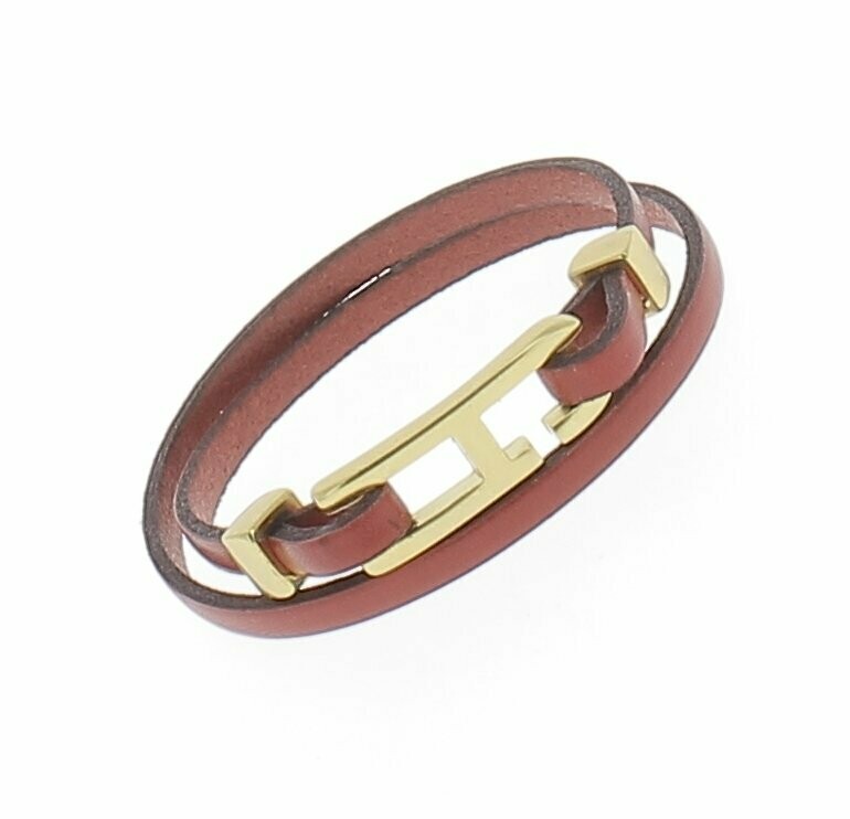 Bracelet cuir rouge 5mm