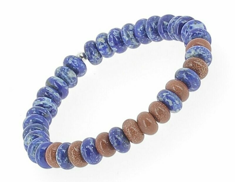 Lapis Lazuli et Pierre de sable dorée