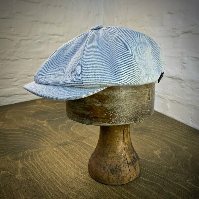 1920 NEWSBOY CAP White Denim