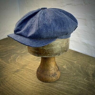 1920 NEWSBOY CAP Linen Blue