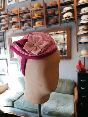 FASCINATOR Beere & Rose