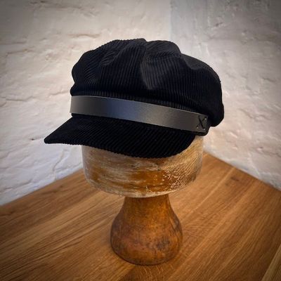 1912 CAPTAINS CAP Rib Black 1912 CAPTAINS CAP Rib Black