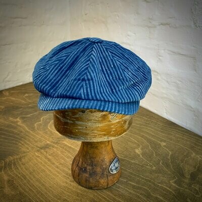1920 NEWSBOY CAP Blue on Blue
