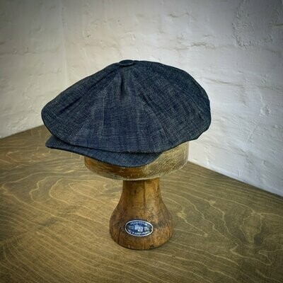 1920 NEWSBOY CAP Good Wood Denim Blue