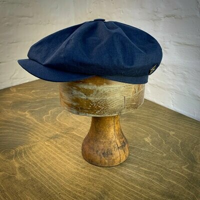 1920 NEWSBOY CAP Linen Navy