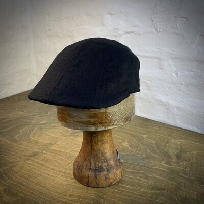 1926 FLAT CAP Pure Linen Black