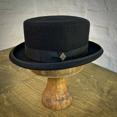 1890 TOPHAT Schwarz Haarfilz