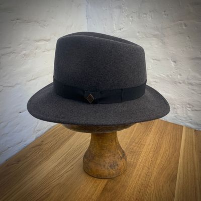 1940 FEDORA Anthrazit Rips-Band
