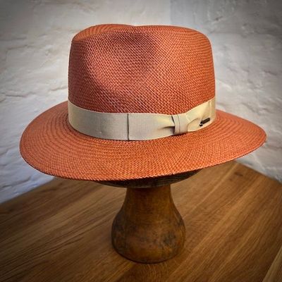 1940 FEDORA Panama Haselnuss