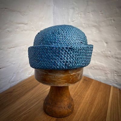 1960 PILLBOX Raffia Türkis 1960 PILLBOX Raffia Türkis