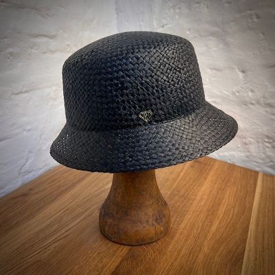 1930 HAUBE Raffia Tiefschwarz 1930 HAUBE Raffia Tiefschwarz