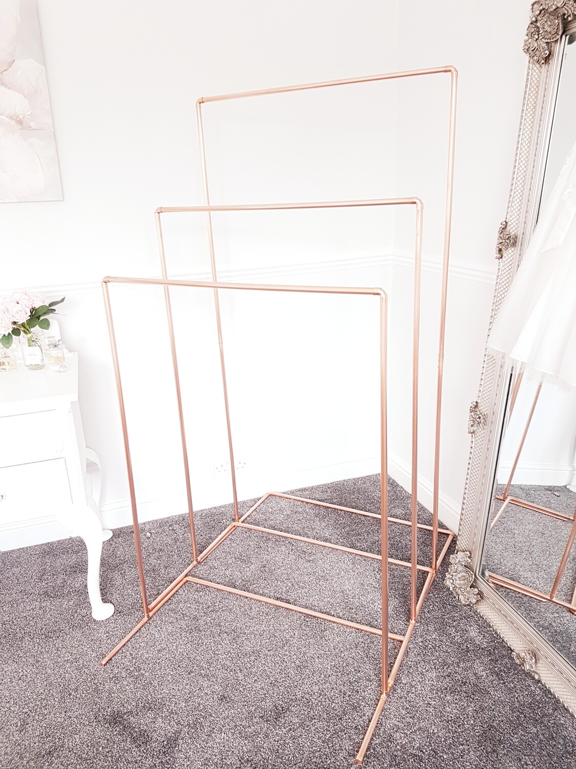 COPPER CLOTHES RAIL