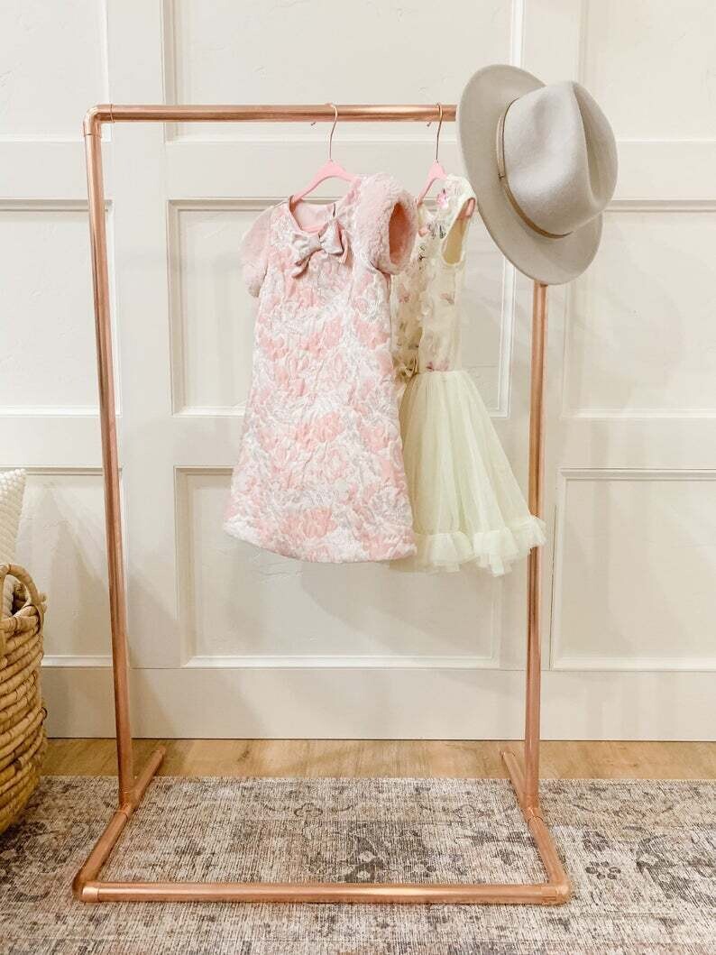 COPPER CLOTHES RAIL