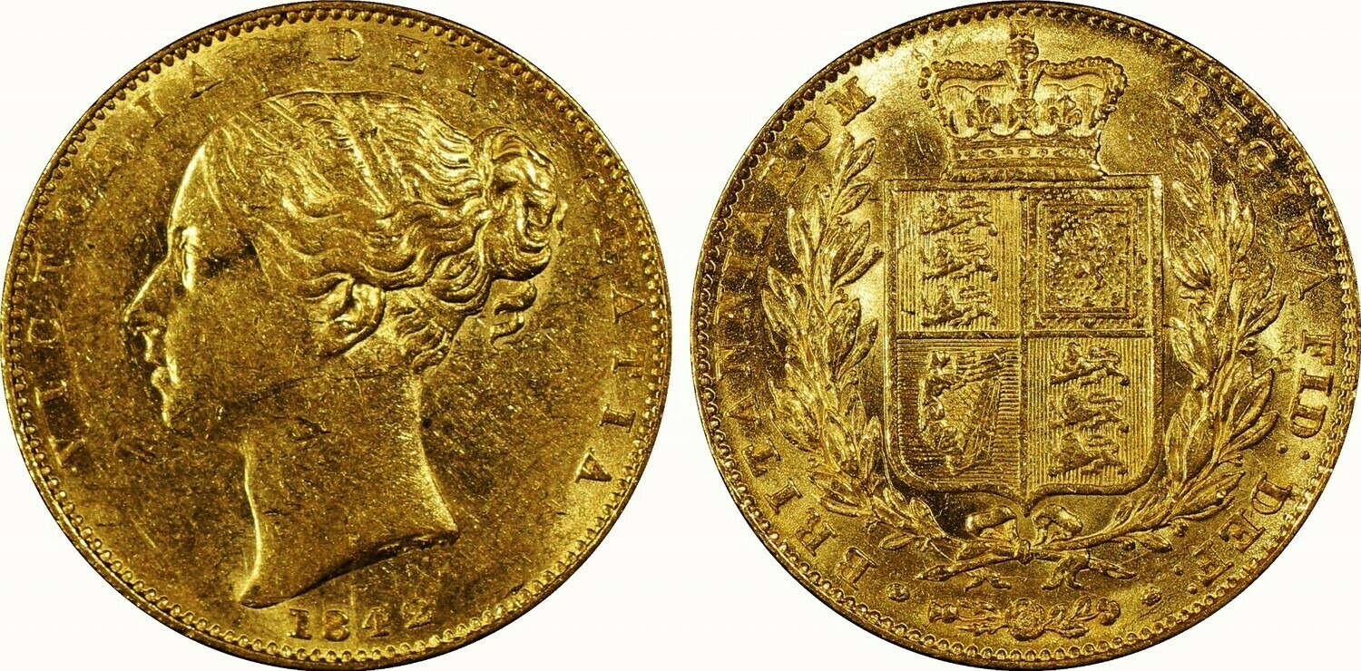 ​1842 Victoria Shield Sovereign