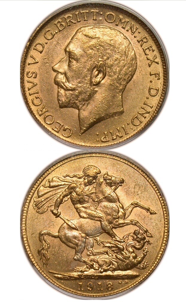 1918-C George V sovereign