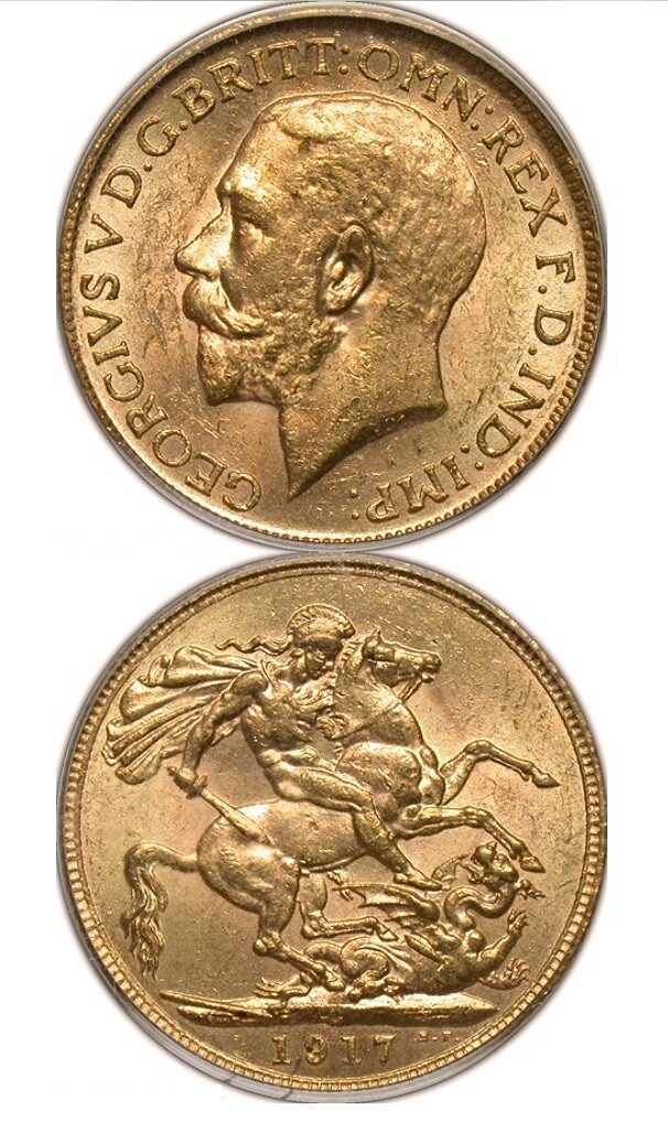 1917-C George V sovereign