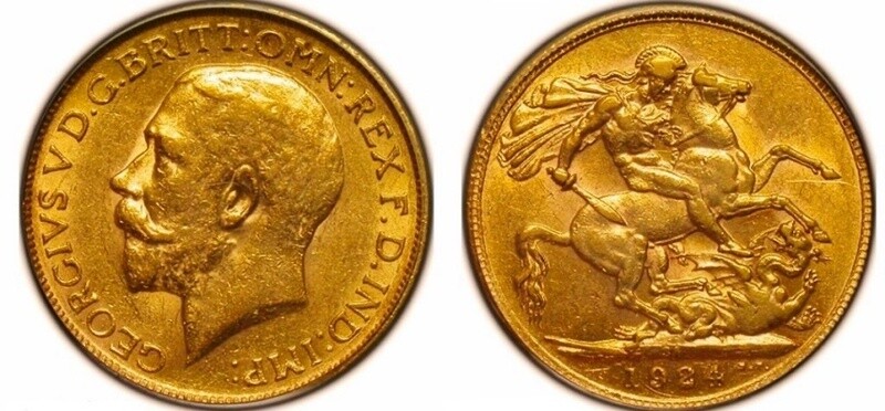 1924 SA Pretoria Gold Sovereign
