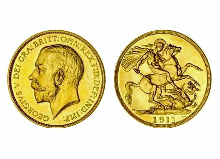 1911 George V Gold Proof Two Pounds