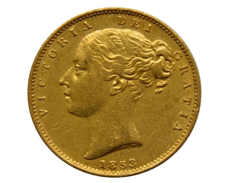 ​1853 Victoria Shield Sovereign