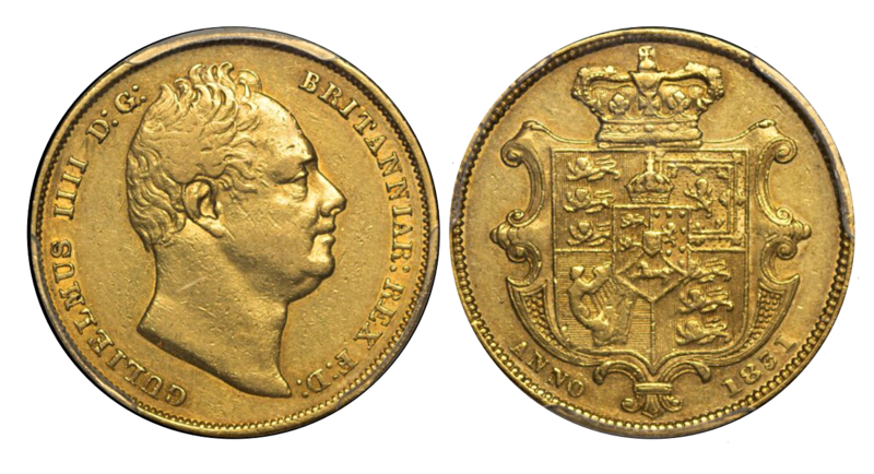 1831 William IV Gold Sovereign