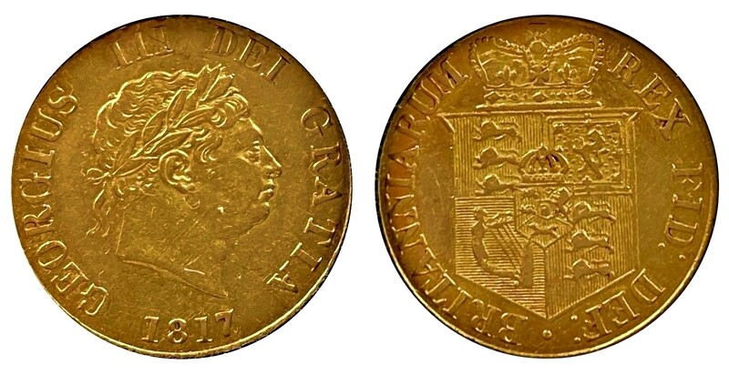 ​1817 George III Gold Half Sovereign