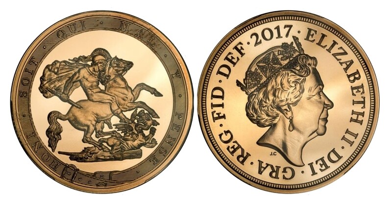​2017 Elizabeth II Gold Five Pounds