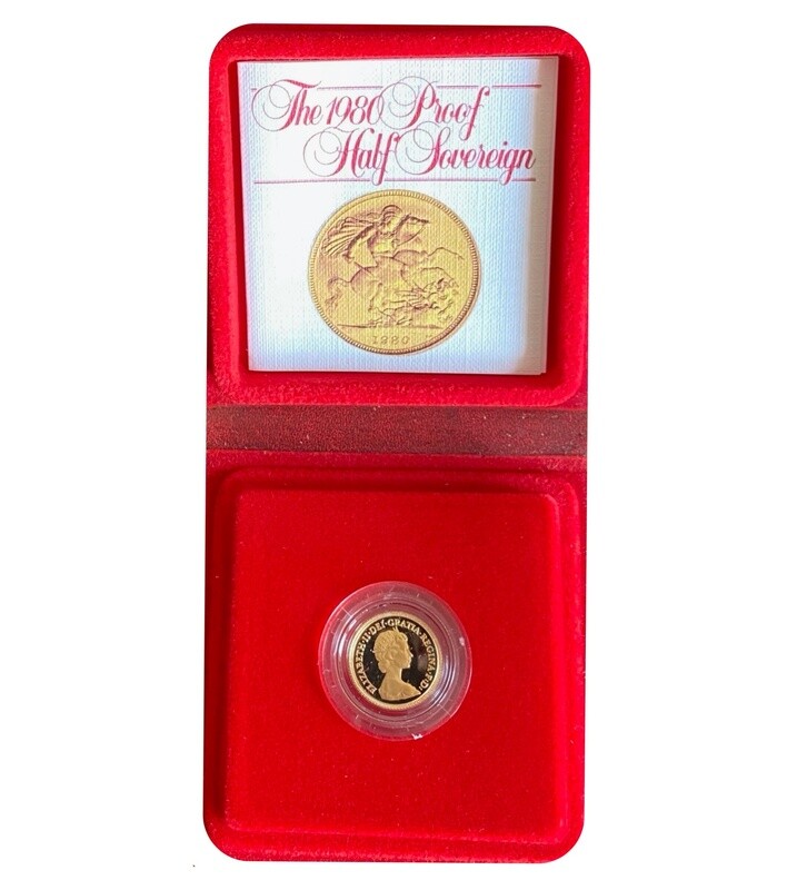 ​1980 Gold Proof 1/2 Sovereign