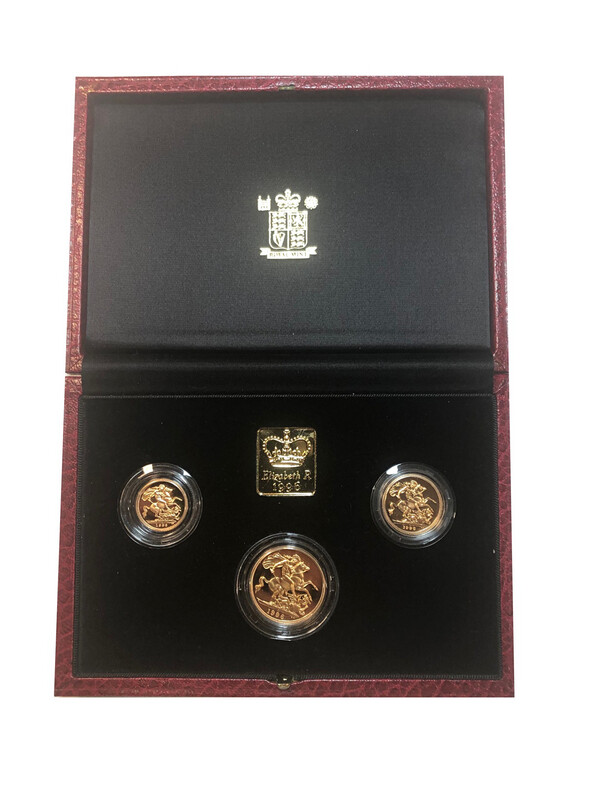 1996 Elizabeth II Gold Proof 3 Coin Set