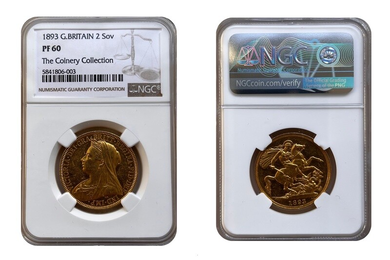 ​1893 Victoria Proof Double Sovereign