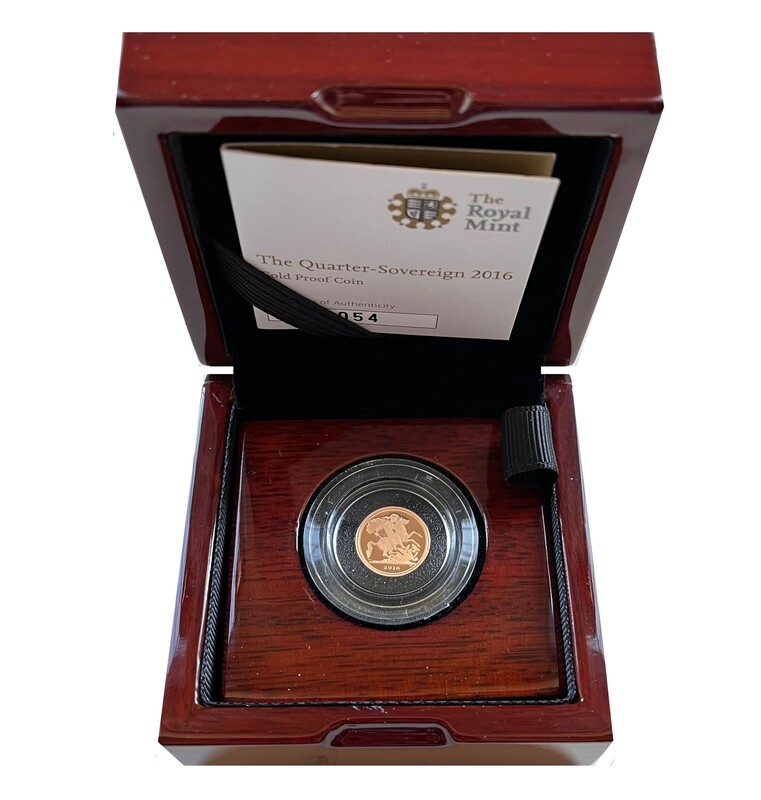 ​2016 Elizabeth II Gold Proof Quarter Sovereign