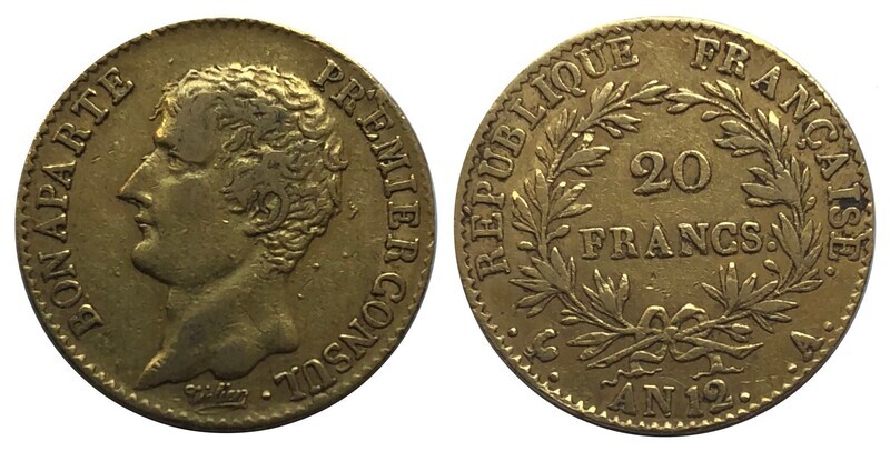 ​1803 AN12 A Napoleon I Gold 20 Francs