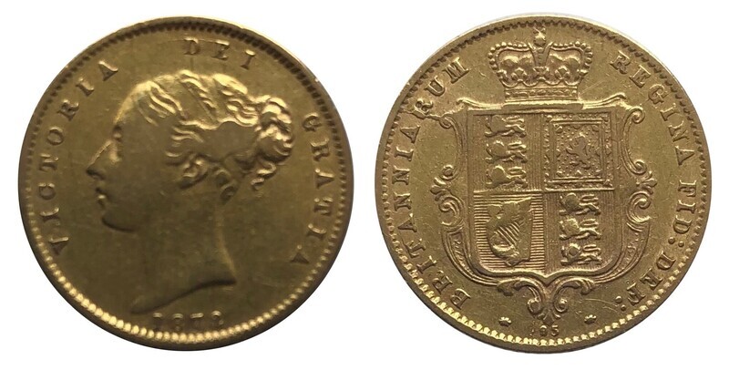 1872 Victoria Half Sovereign