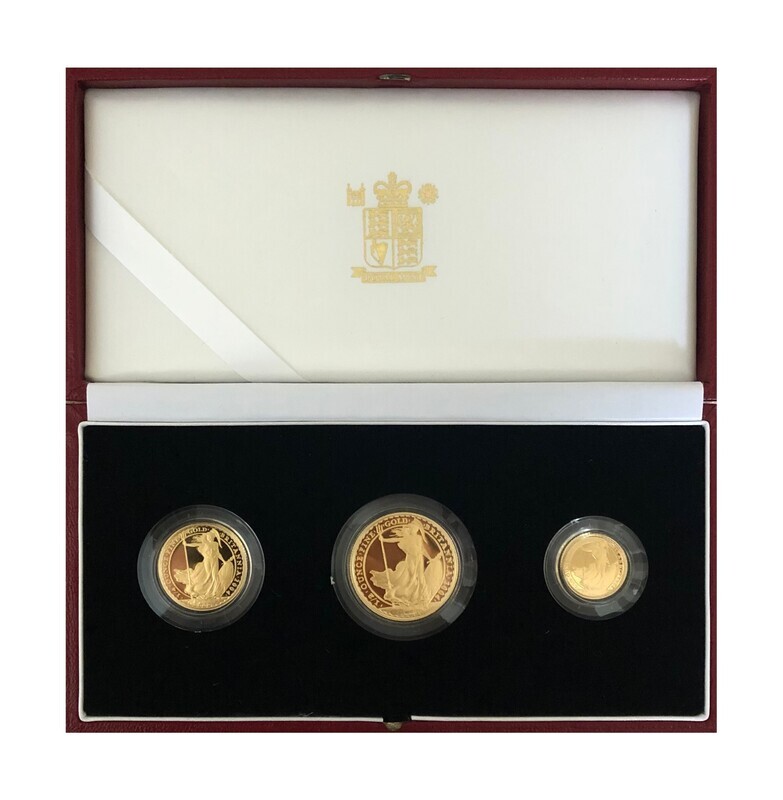 2004 Britannia Gold Proof 3 Coin Set